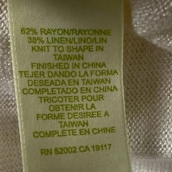 Sigrid Olsen cream knit sweater top shirt - Picture 13 of 14